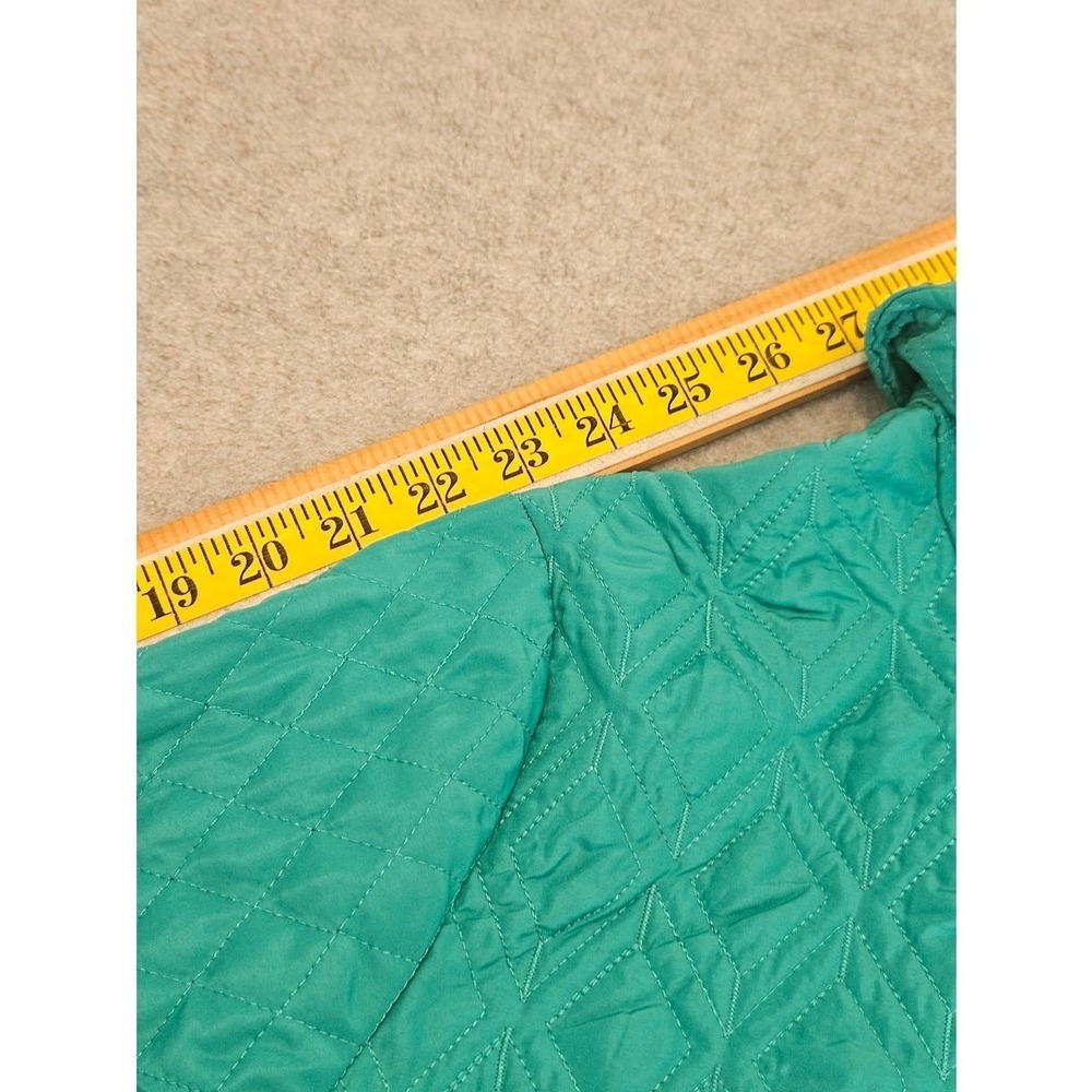 SOUTHERN LADY | Teal Green Quilted Full-Zip Lightweight Jacket - Size S - Picture 9 of 14
